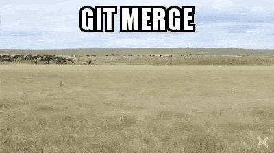 A comedic representation of a git merge gone wrong, two mediaeval armies clashing together